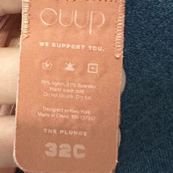 CUUP the plunge in Clay Orange Bra womens Size 32 C - Picture 4 of 5